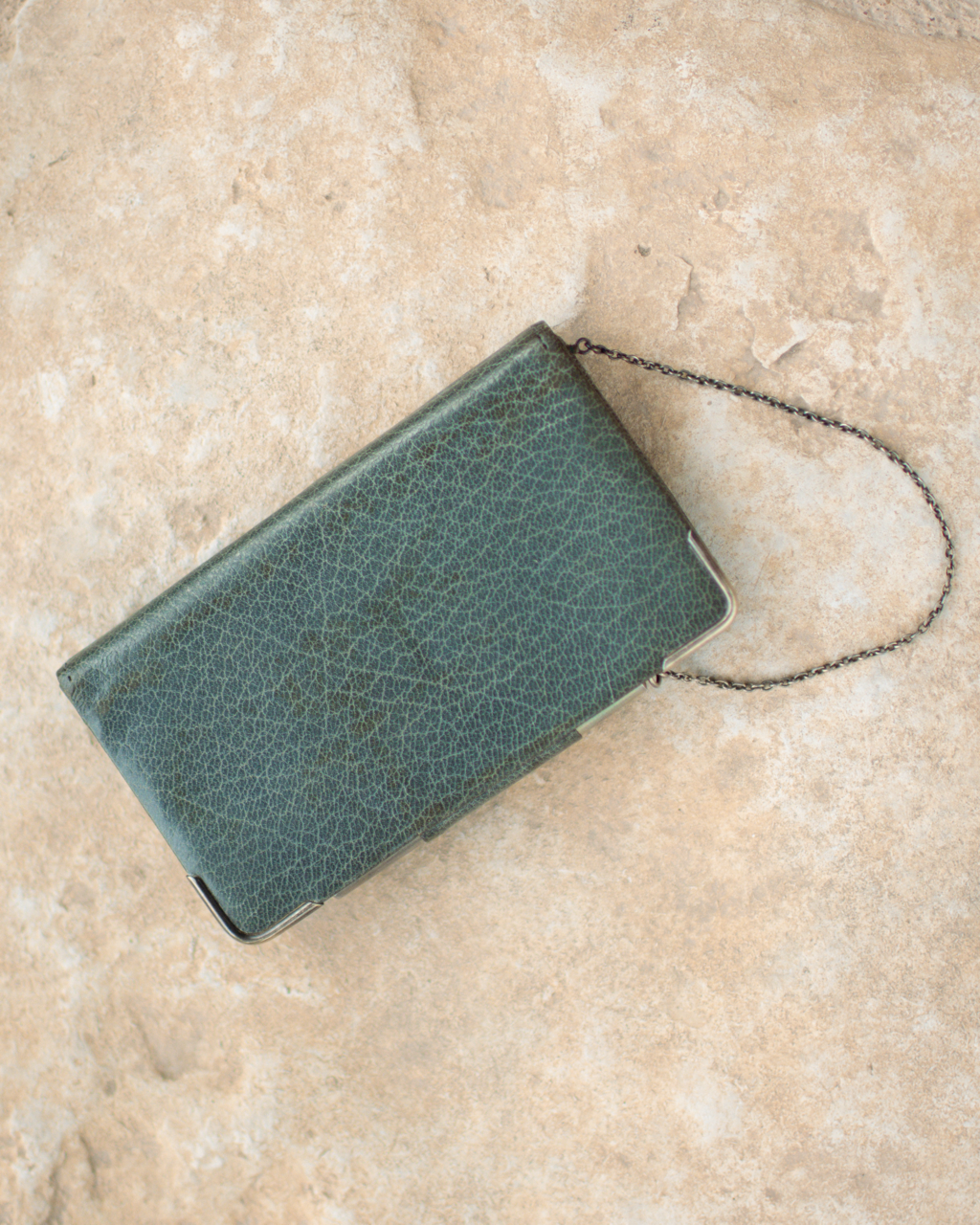 Antique French Leather Purse with Snake Clasp by Maison Maquet