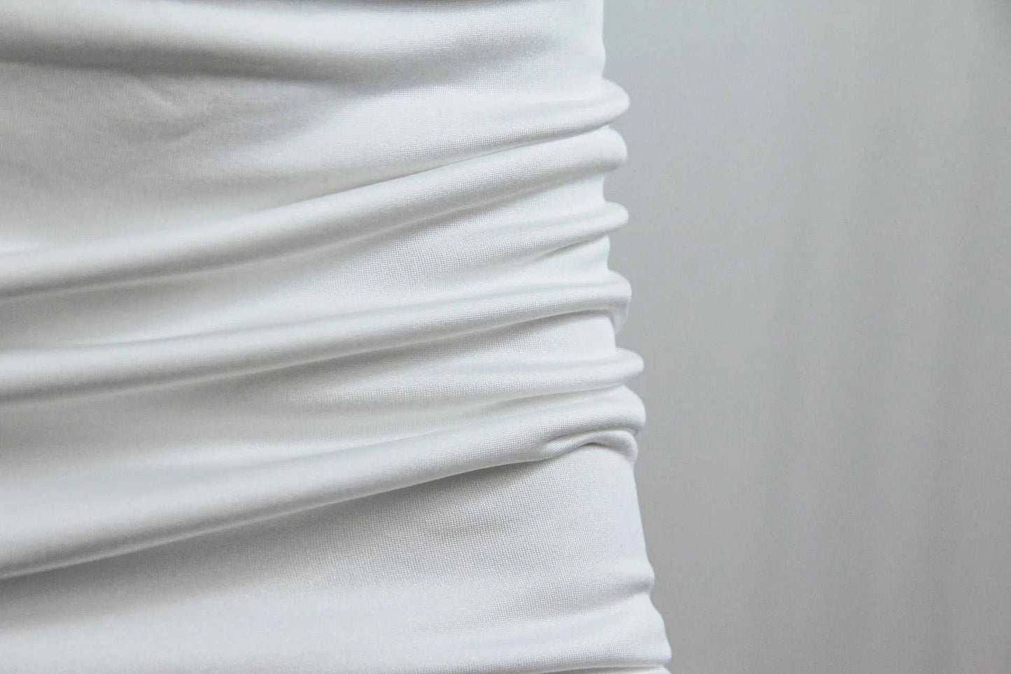 Kesiachiccly Double Layers Ruched Bodycon Dress Women Halter Bandage MThe Plug