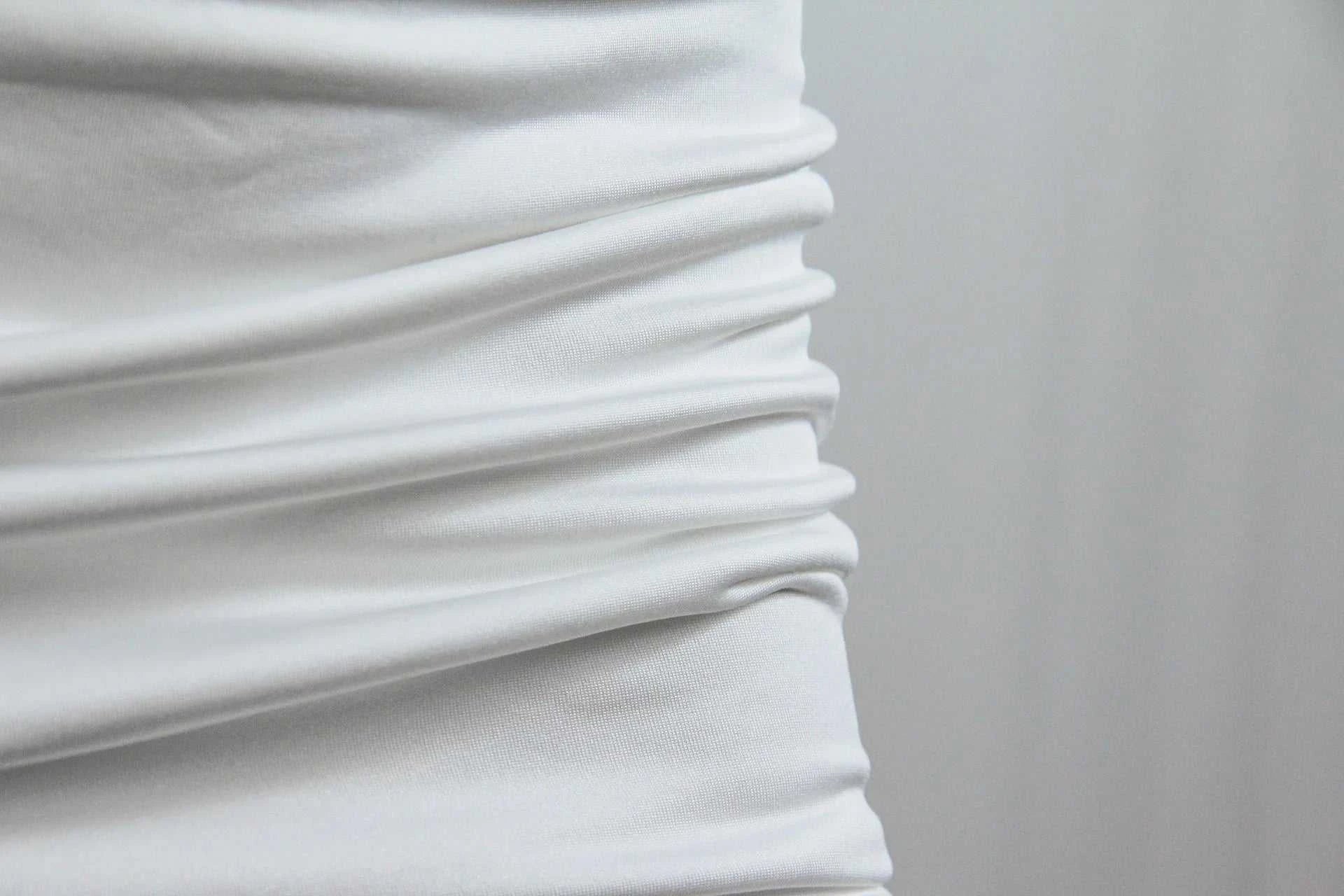 Kesiachiccly Double Layers Ruched Bodycon Dress Women Halter Bandage MThe Plug