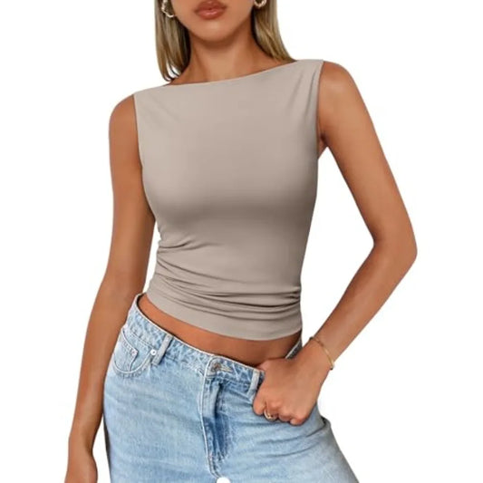 Trendy Queen Women Going Out Summer Tank Tops Spring Casual Basic CuteThe Plug