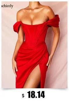 Kesiachiccly Double Layers Ruched Bodycon Dress Women Halter Bandage MThe Plug