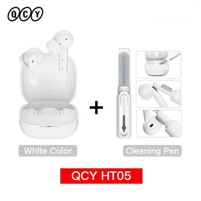 QCY HT05 ANC Wireless Earphone 40dB Noise Cancelling Bluetooth 5.2 HeaThe Plug