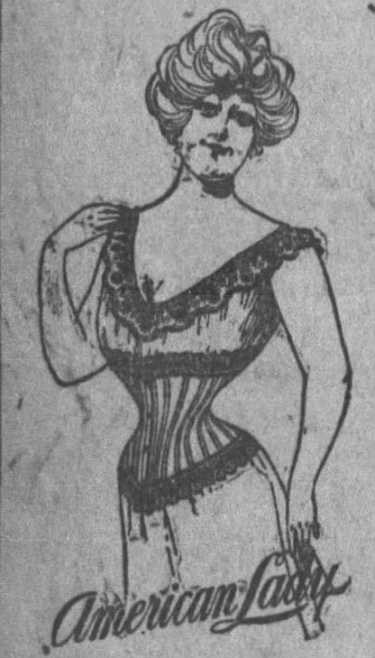c. 1902 Pink Sateen Corset