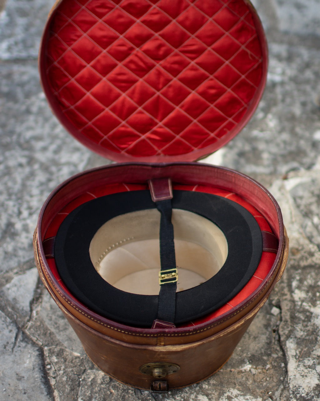 Antique Silk Top Hat in Original Case