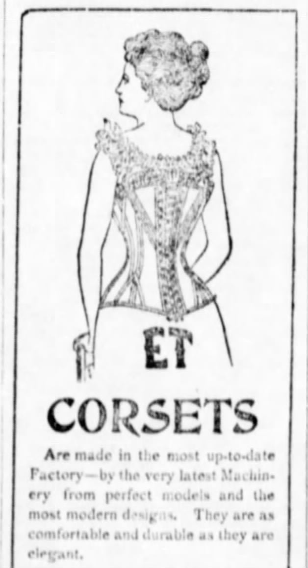 c. 1900s Erect Form ET Corset in Box
