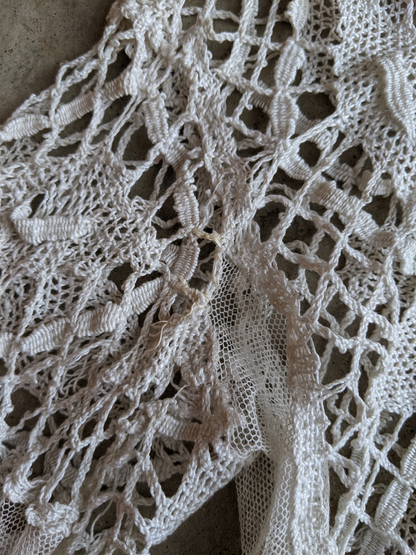 1900s White Lace Blouse
