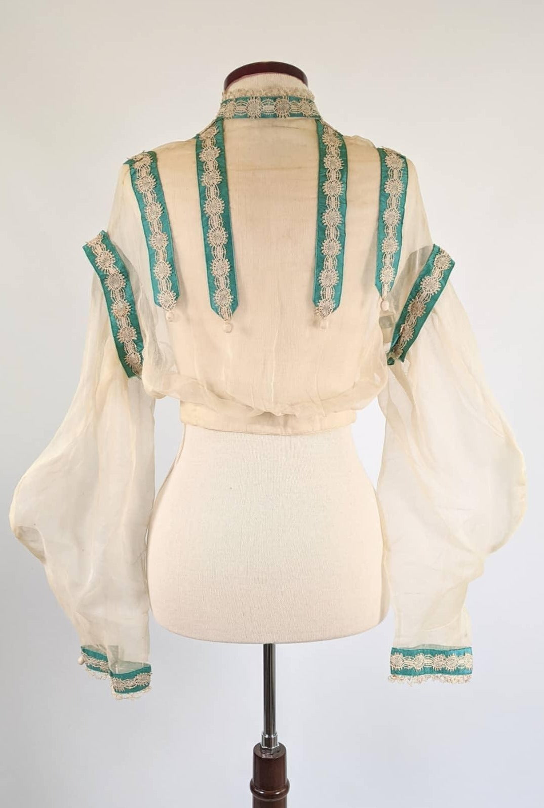 RESERVED | 1860s Organdy Waist
