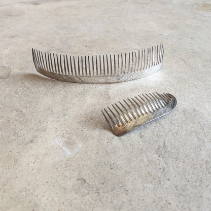 19th C. Silver Hair Comb Set