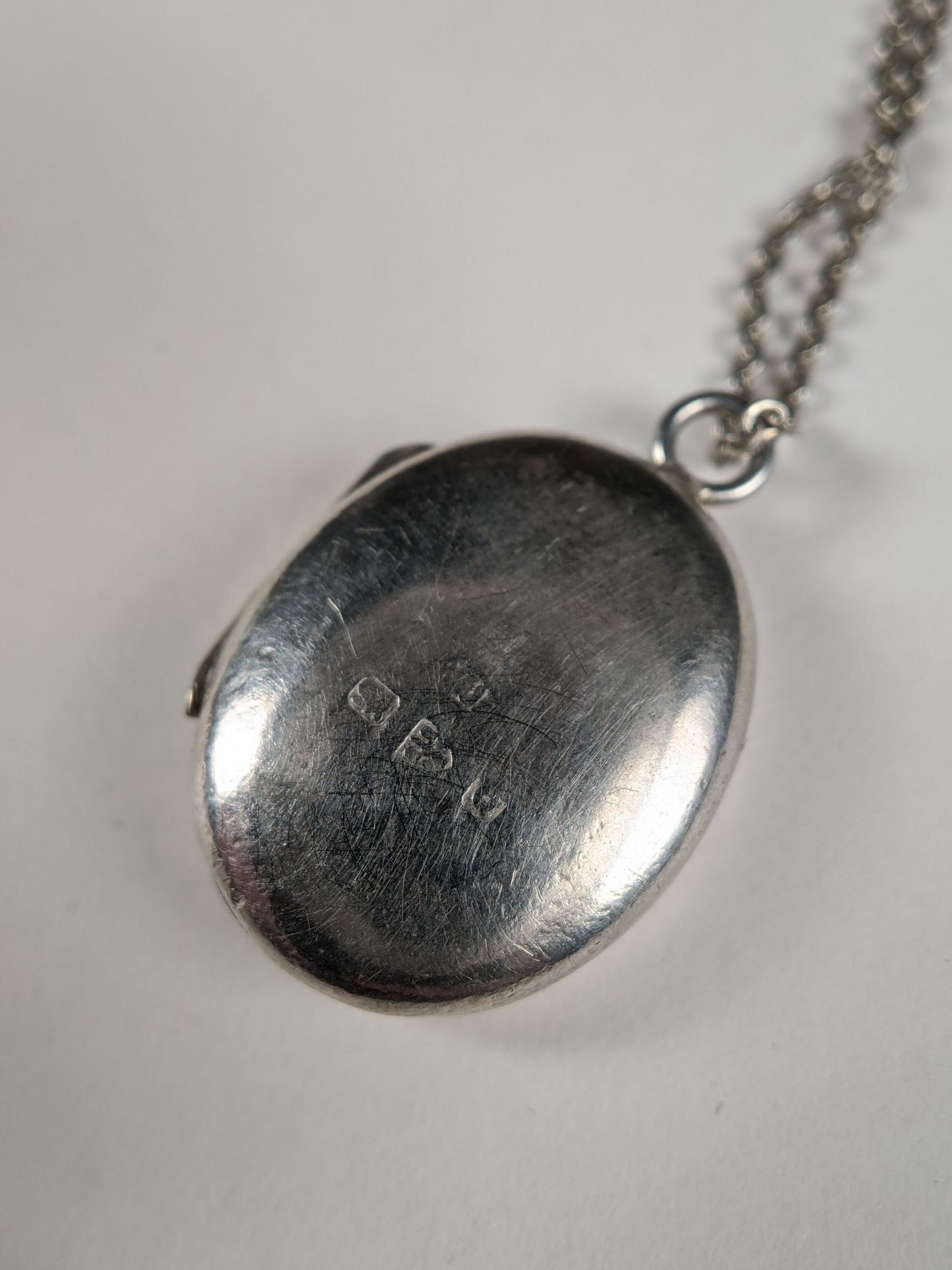 1899 Silver Locket + Chain