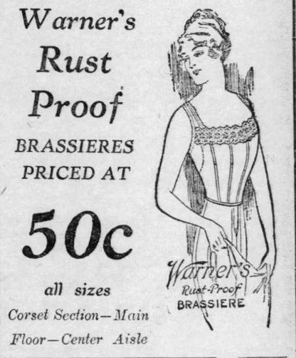 c. 1900s-1910s Cotton Boned Brassiere