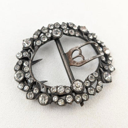 Georgian Silver and Paste Shoe Buckle