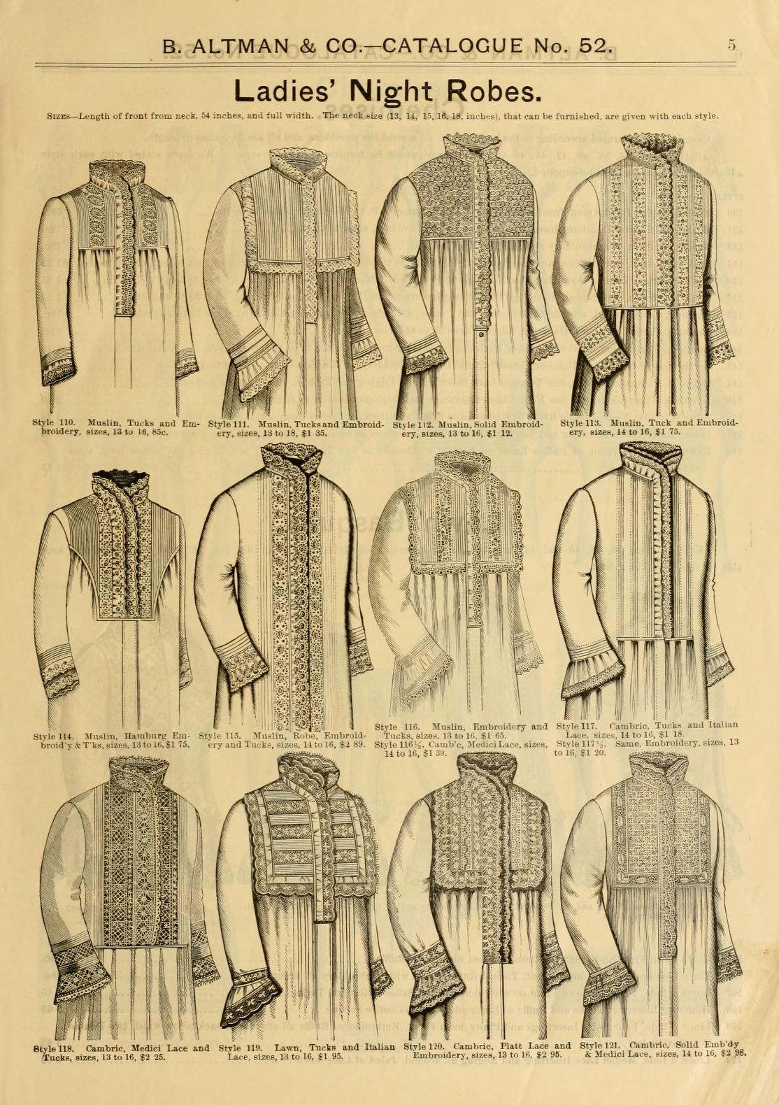1880s Cotton Night Dress