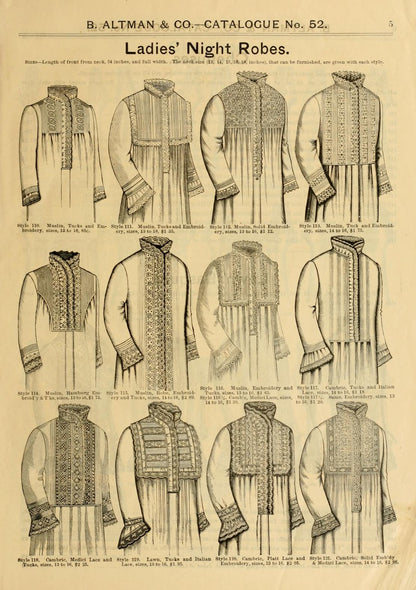 1880s Cotton Night Dress