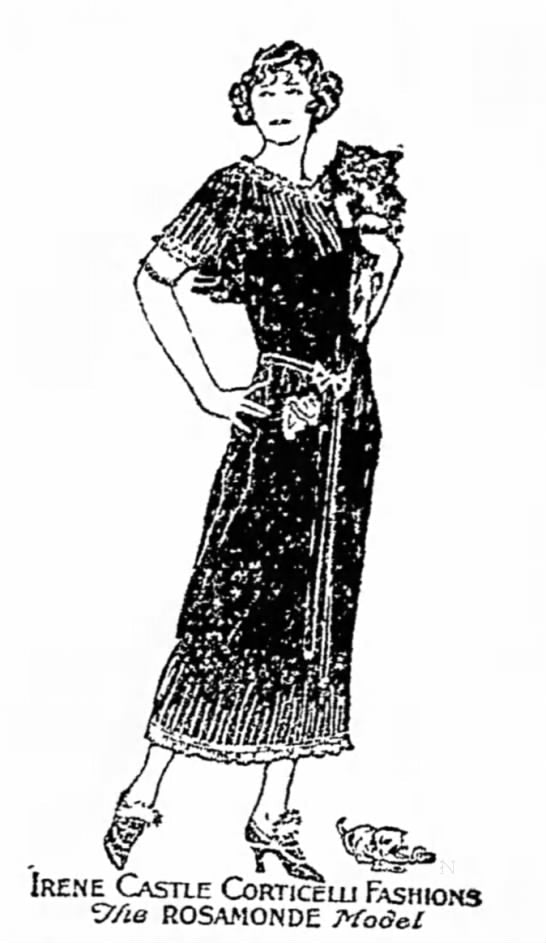 1924 Irene Castle Silk Cape