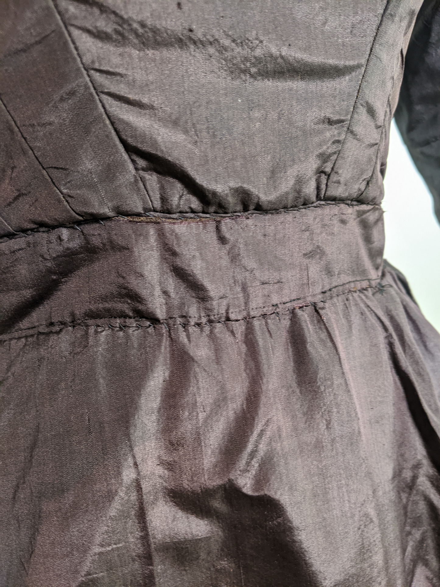 1860s Purple Silk Dress