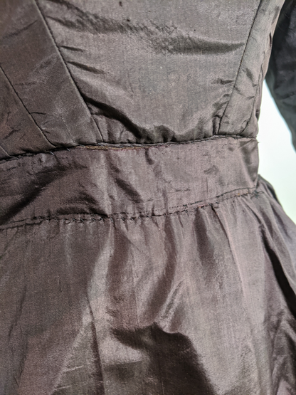 1860s Purple Silk Dress