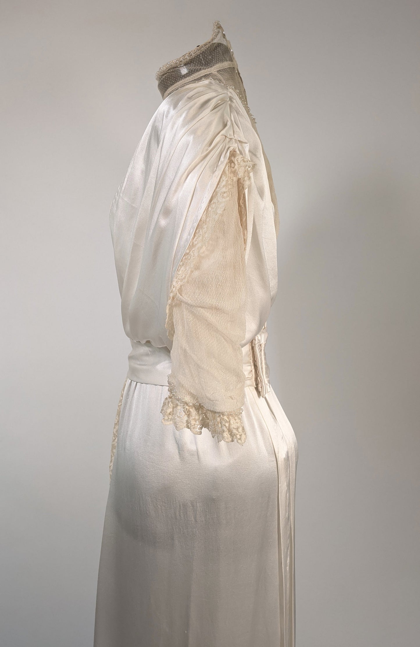 1910s Silk Lace Gown | Wedding Dress