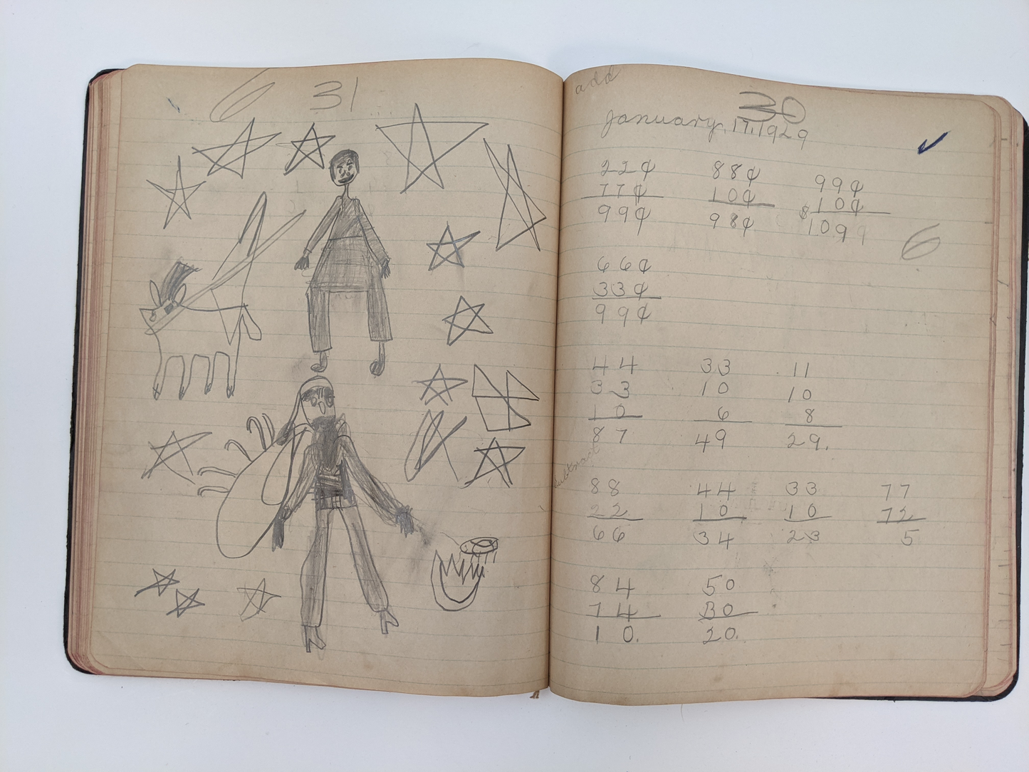 1920s Child's Notebook