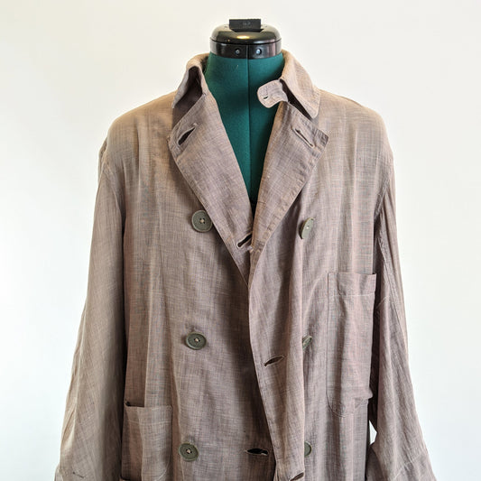 Edwardian Men's Motoring Coat/Duster
