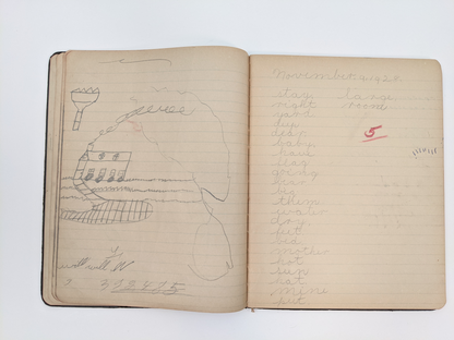 1920s Child's Notebook