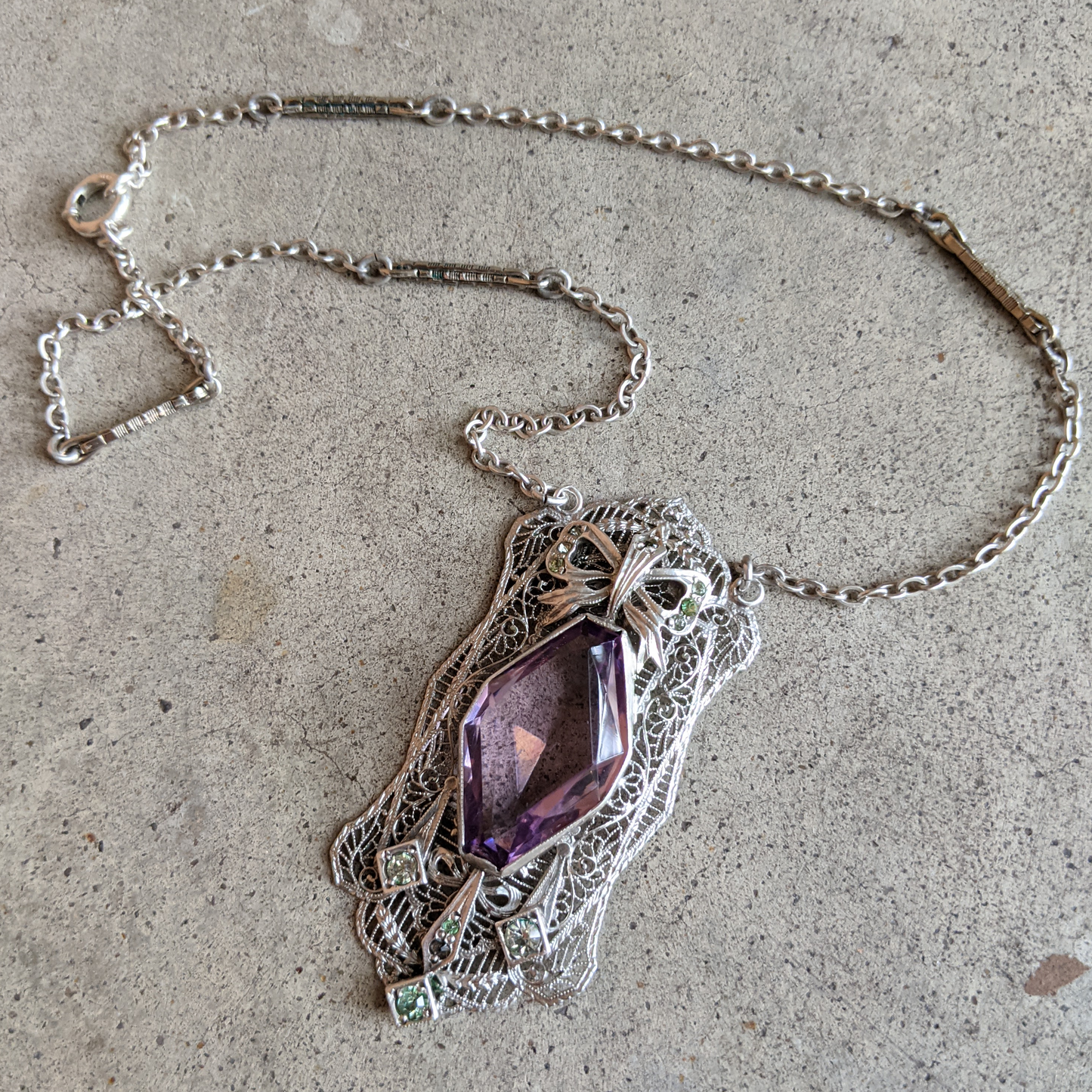 Art Deco Sterling Silver Necklace