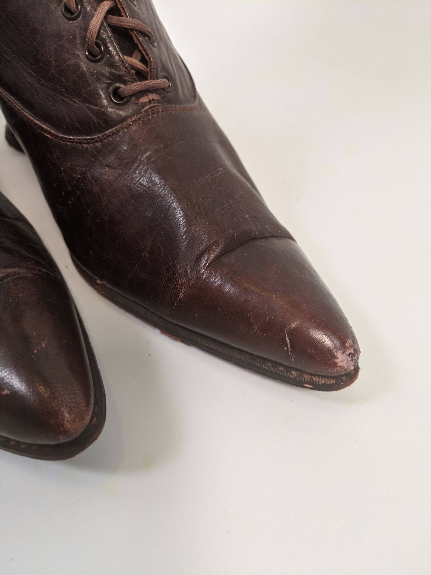 1910s-20s Brown Boots | Approx Sz 7