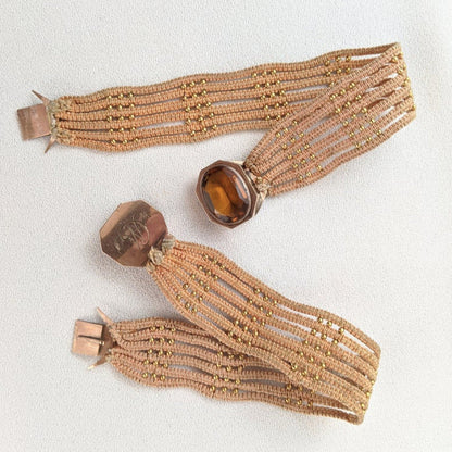 Late Georgian/Early Victorian Pair of Gold Bracelets