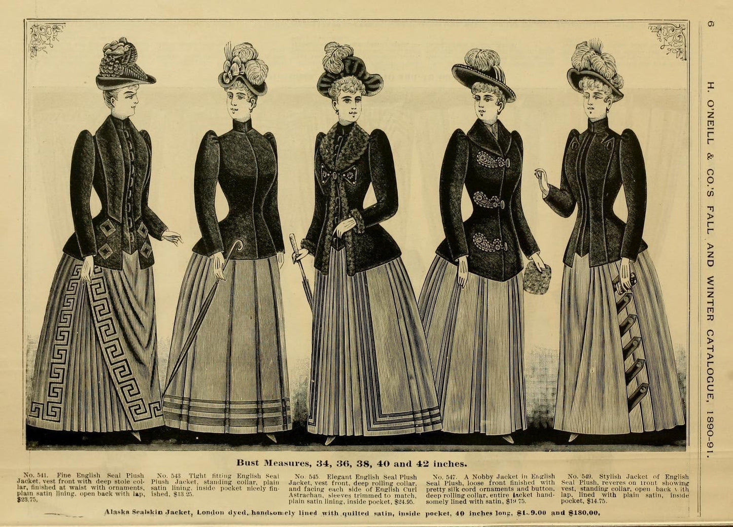 c. 1890 Silk "Seal" Plush Jacket