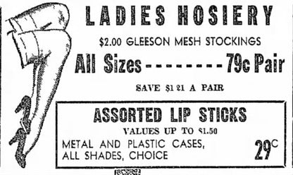 Deadstock 1940s Fishnet Stockings