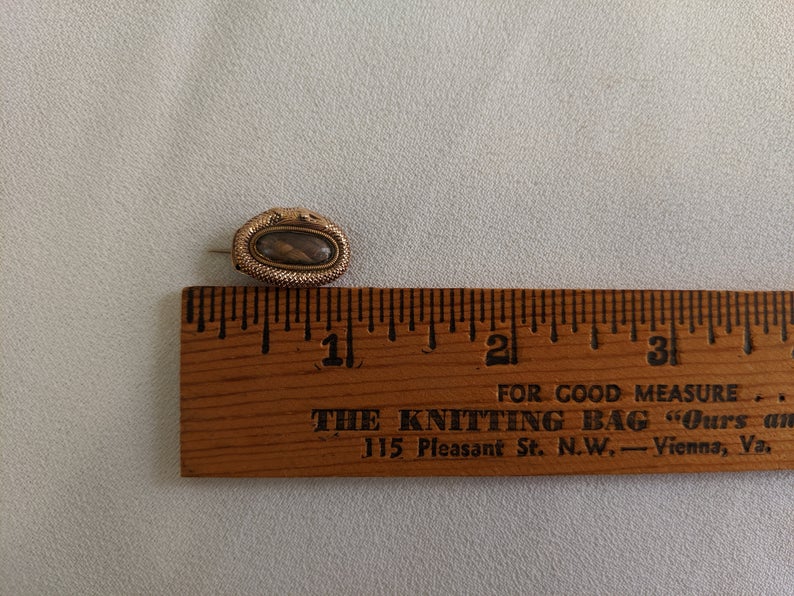 Early 19th c. 9k Gold Ouroboros Snake Hair Pin