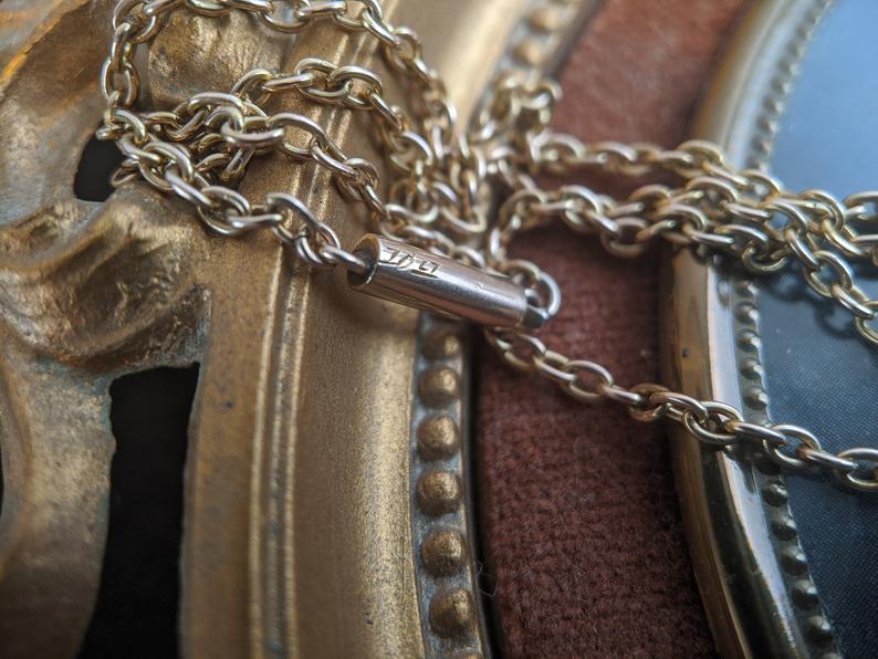 1880s-1890s 10K Gold Chain | 16" 4.6g