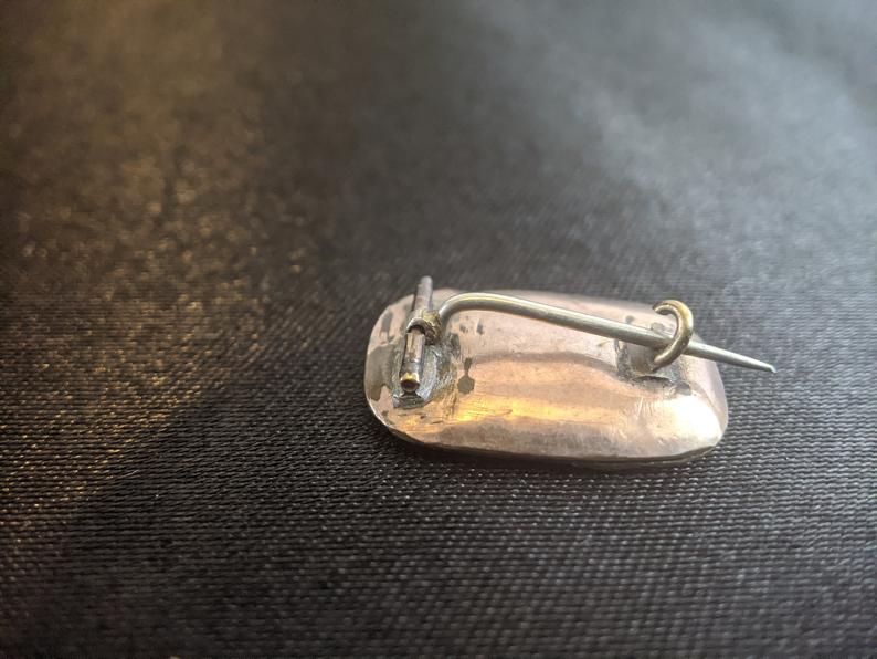 Early Victorian / Late Georgian Hair Brooch | Blond or Grey Hair