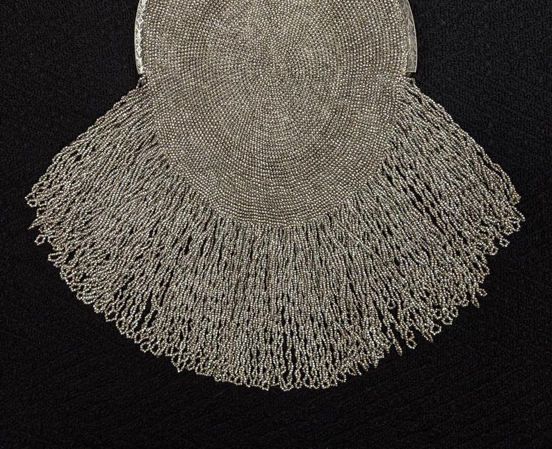1910s - 1920s Cut Steel Beaded Purse