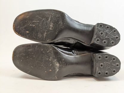 1930s Lace Up Brown and Black Boots | Approx Sz 7