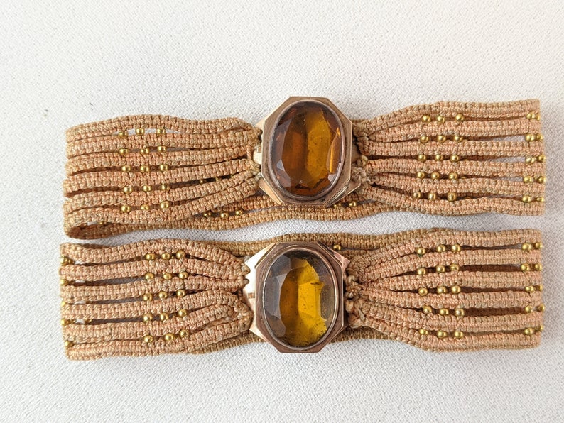 Late Georgian/Early Victorian Pair of Gold Bracelets