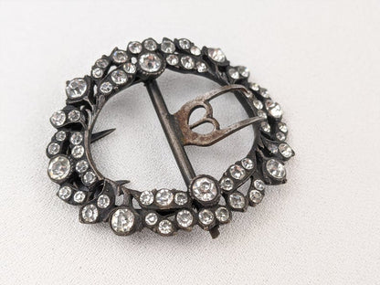 Georgian Silver and Paste Shoe Buckle