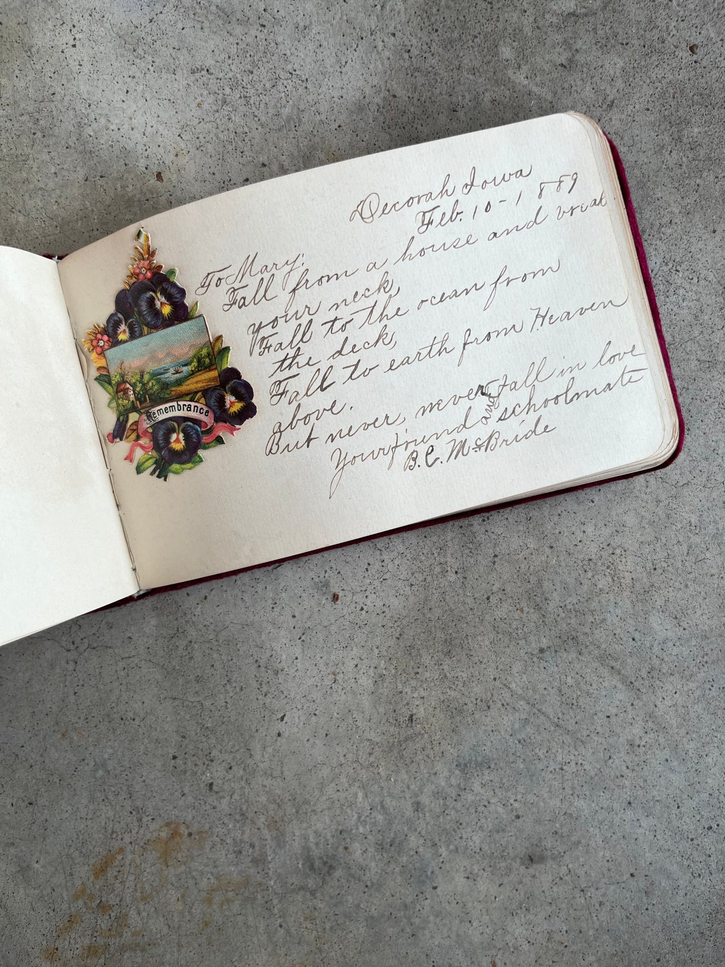 1880s Autograph Book