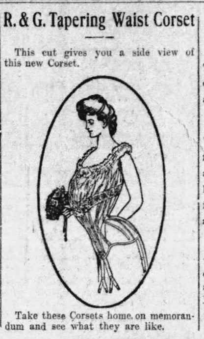 1900s R&G Tapering Waist Corset | 23"