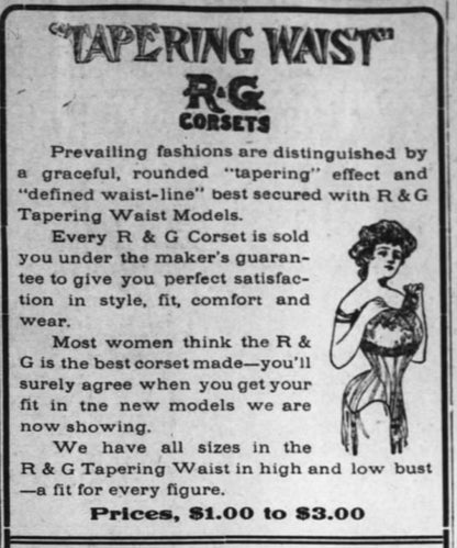 1900s R&G Tapering Waist Corset | 23"
