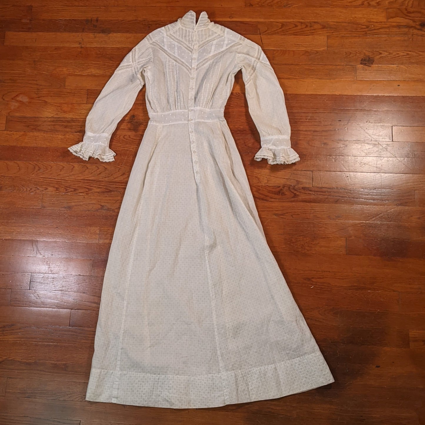 Edwardian Cotton + Lace Dress