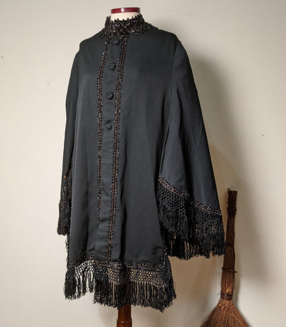 c. 1870s-1880s Beaded Mantle